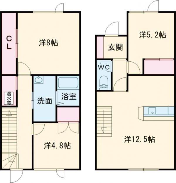 SUN ECO GARDEN M-2(3LDK/1階)の間取り写真
