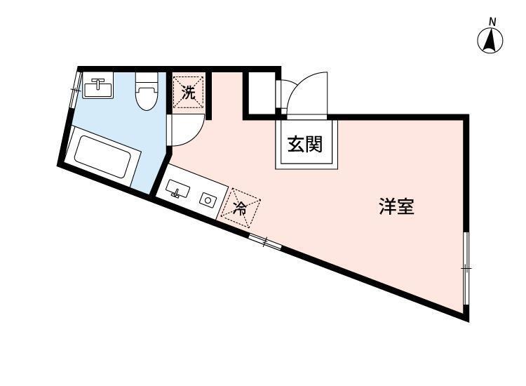 LUXE板橋本町(ワンルーム/4階)の間取り写真