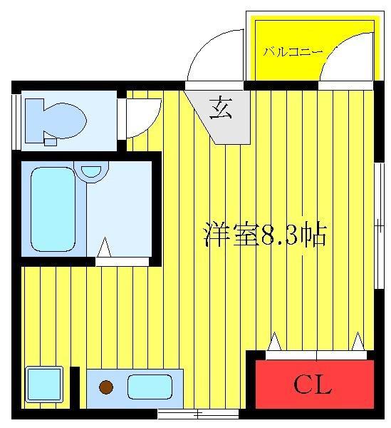 MA・MAISON(ワンルーム/3階)の間取り写真