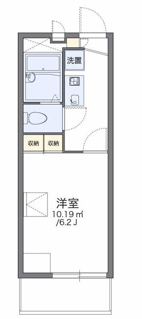レオパレスAVANCER(1K/2階)の間取り写真