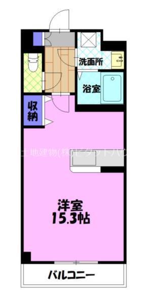 S-FORT宇都宮南大通(ワンルーム/5階)の間取り写真