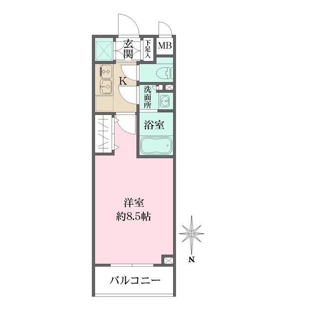 ソフィア哲学堂(1K/1階)の間取り写真