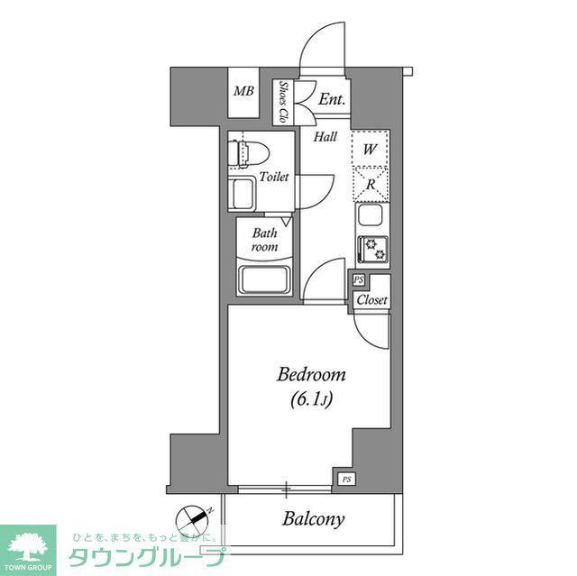 GENOVIAお花茶屋SKYGARDEN(1K/7階)の間取り写真