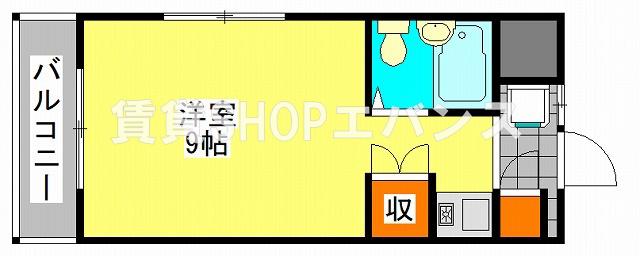 エスポワールI・T・O(1K/2階)の間取り写真