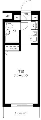 グランドコート江古田(ワンルーム/3階)の間取り写真