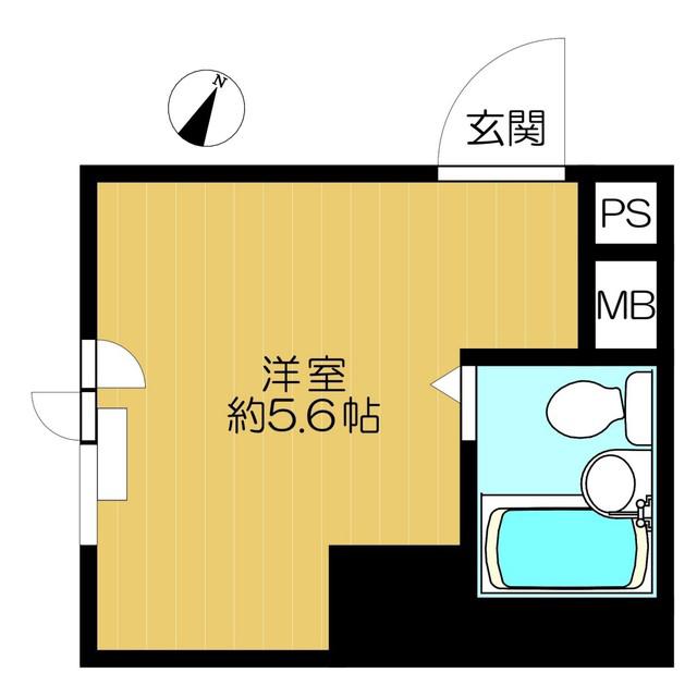 ロータリー大和(ワンルーム/7階)の間取り写真