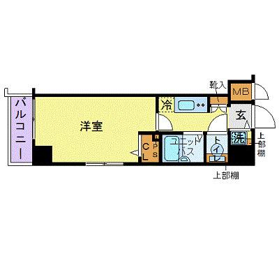 トーシンフェニックス笹塚参番館(1K/2階)の間取り写真