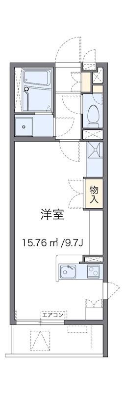 ベイタウン(ワンルーム/1階)の間取り写真