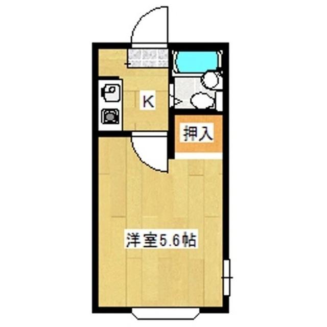 BSハイツ(1K/2階)の間取り写真
