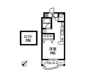 セレクトルームミキ(ワンルーム/4階)の間取り写真
