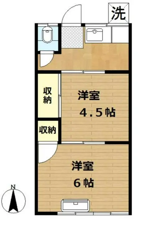 大西荘 2階階 間取り