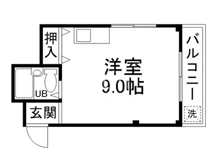 ステュディオ・エトレ88(ワンルーム/1階)の間取り写真