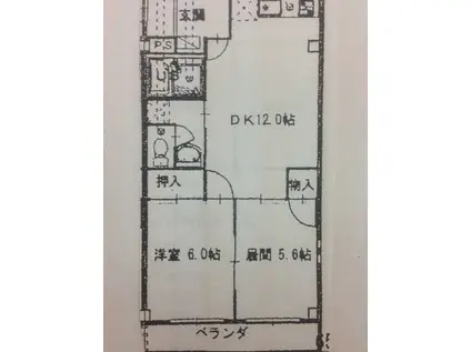 ライフステージ福沢(2LDK/2階)の間取り写真
