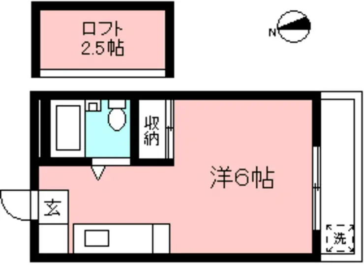 コーポ泉 2階階 間取り