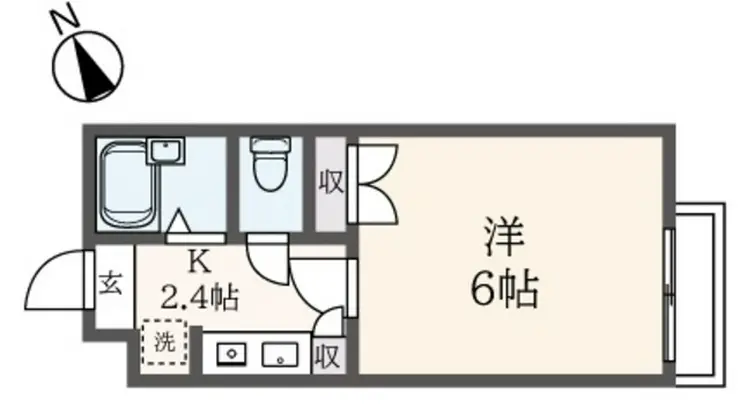 第1サニーコート 2階階 間取り