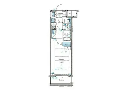 ガリシア下丸子リバーサイド(ワンルーム/4階)の間取り写真