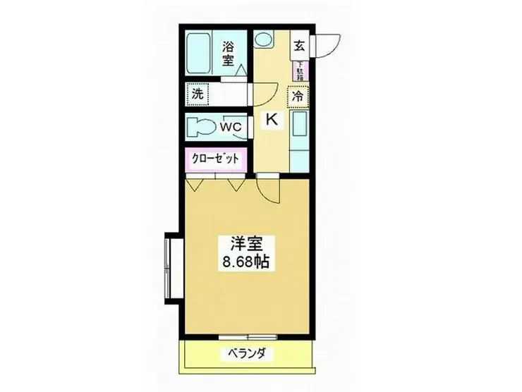 かぁりす.岩崎 1階階 間取り