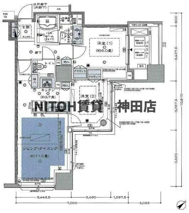 シティタワー池袋ウエストゲート 30階階 間取り