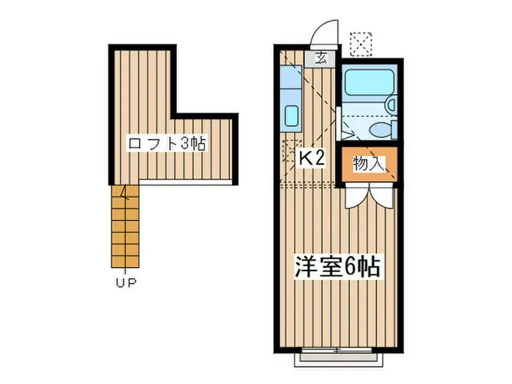 元町K&Kハイツ 2階階 間取り