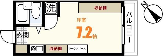 藤崎ビル2(ワンルーム/4階)の間取り写真