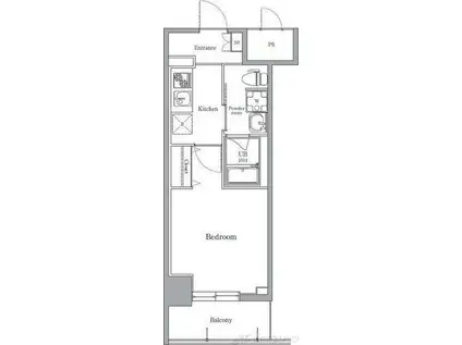 エルプレイス江坂II(1K/6階)の間取り写真