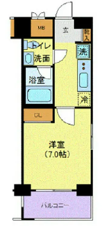 グランドコンシェルジュ立川 7階階 間取り