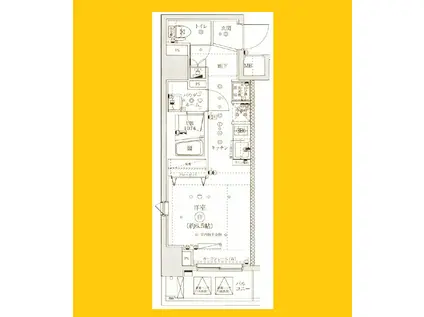 IARETH YOKOHAMA KANNAI(ワンルーム/3階)の間取り写真