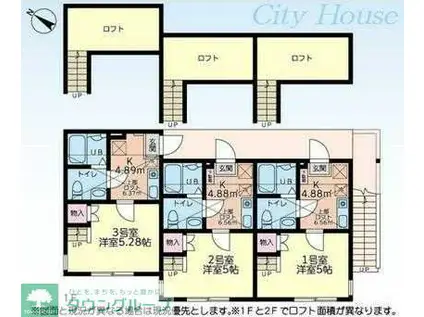 LUANA淵野辺(ワンルーム/2階)の間取り写真