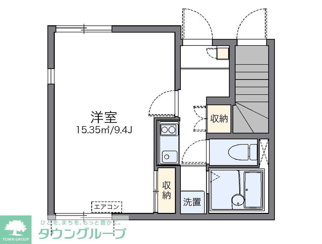 レオネクストわかば 1(1K/1階)の間取り写真