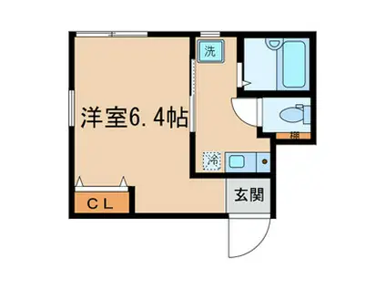 アペックス・下高井戸II(1K/1階)の間取り写真