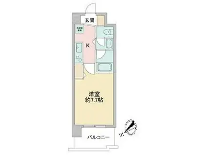 アルフィーレ新栄(1K/10階)の間取り写真