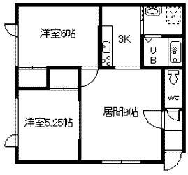 PIT2(2LDK/1階)の間取り写真