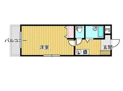 CCDビルディング(1K/3階)の間取り写真