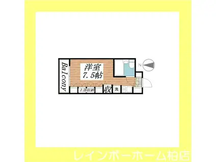 鎌ヶ谷ハイツ(ワンルーム/2階)の間取り写真