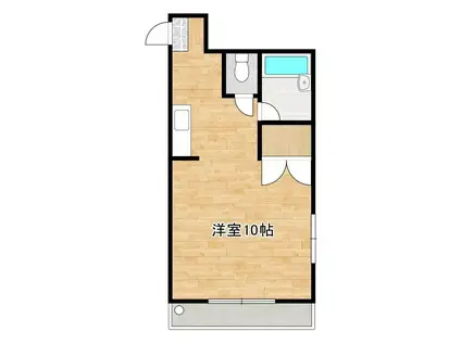 シティ4JAUNE(ワンルーム/3階)の間取り写真