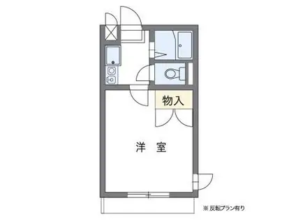 レオパレス上平間ACT(1K/3階)の間取り写真