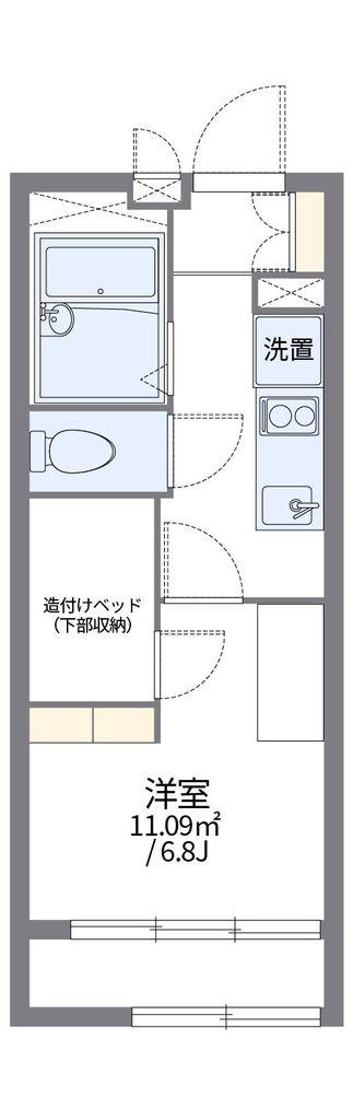 レオパレスウィズユー(1K/2階)の間取り写真