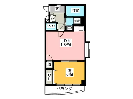 アネックスII(1LDK/3階)の間取り写真