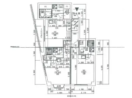 サニーフラッツ(ワンルーム/3階)の間取り写真