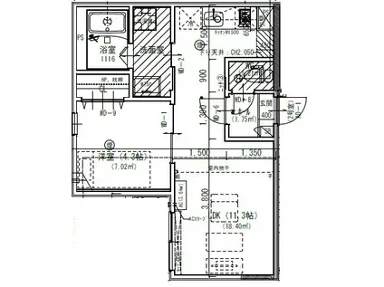 JACK HIGASHINAKAJIMAI(1LDK/2階)の間取り写真