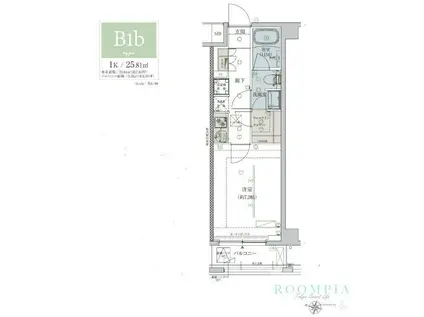 ベルシード志村坂上(1K/4階)の間取り写真