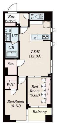 S-RESIDENCE瑞江(1SLDK/3階)の間取り写真