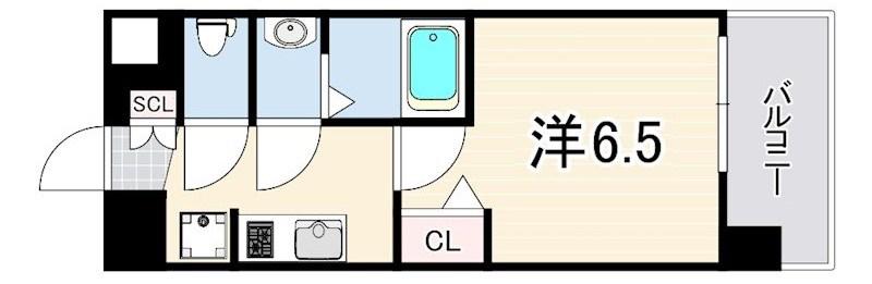 ARTIZA王子公園D.C(1K/9階)の間取り写真