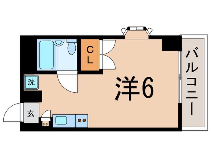 エクセルツカサ(ワンルーム/2階)の間取り写真