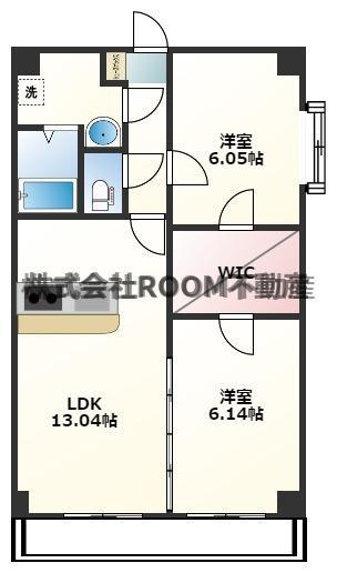LIENAMOUR(2LDK/6階)の間取り写真