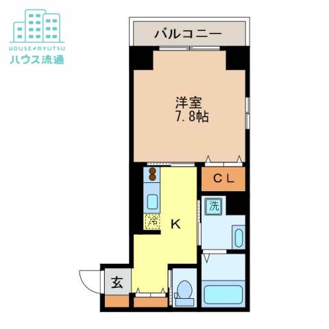 CREST IN CHITOSE(1K/5階)の間取り写真