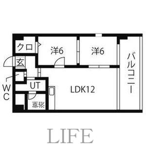 PLUMOSUS(2LDK/9階)の間取り写真