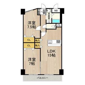 インプルーブ金山(2LDK/2階)の間取り写真