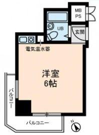 MAC所沢コート(ワンルーム/10階)の間取り写真
