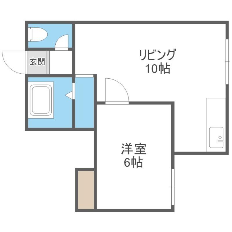 ファントム(1LDK/2階)の間取り写真